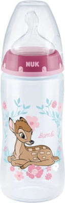 Nuk Plastikflasche First Choice Plus Temperature Control Disney Classics Gegen Koliken mit Silikonsauger für 6-18 Monate Pink Bambi 300ml 1Stück 10.741.997