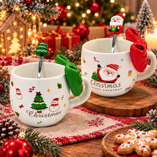 Inart Weihnachtlicher Becher (Verschiedene Designs/Farben) Inart Weihnachtlicher Becher (Verschiedene Designs/Farben)