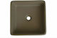 Adamidis Paros Aufgesetztes Waschbecken Keramik 41x41x14cm Tabacco