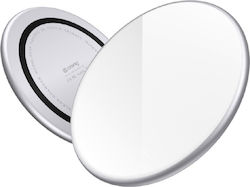 Crong Kabelloses Ladegerät (Qi Pad) 15W Silber ...