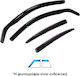 Heko Set of Windbreakers Front and Rear Car Dark Fime for Ford Tourneo Connect / Transit Connect 4pcs