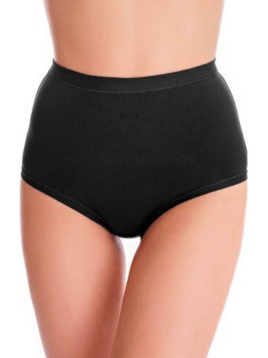 Talie înaltă Femeie Slip Negru