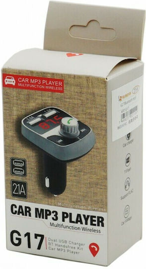 Car FM Transmitter with MicroSD and USB 2.1A