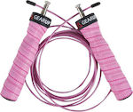 Gearup Wire / PVC Adjustable Jump Rope with Ball Bearings Pink Colour 3m