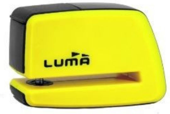 Luma Enduro 91D Κλειδαριά Δισκόφρενου Μοτοσυκλέτας με Διάμετρο Πείρου 5.5mm Κίτρινο Χρώμα