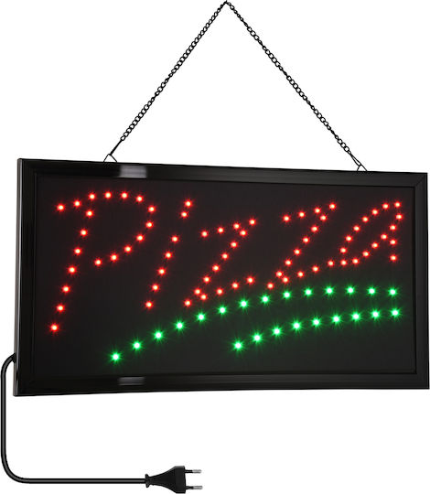 GloboStar Motion LED Sign One - Sided 48x25cm Red / Green