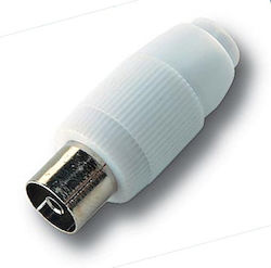 Alcad Plug Coaxial male Whitr (66996)