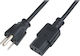 LogiLink IEC C13 - Schuko Cable 1.8m Μαύρο CP099