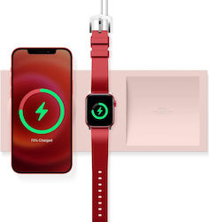 Elago Duo Tray Βάση Φόρτισης MagSafe Pink Sand