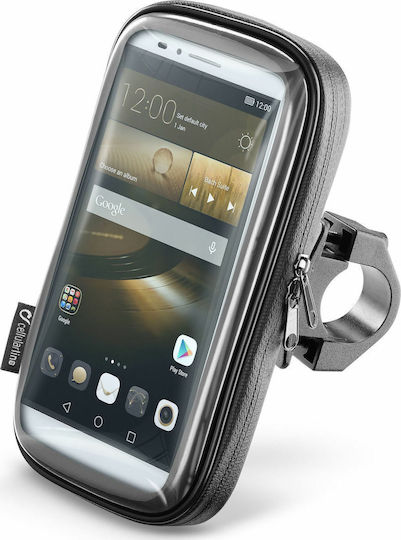 Interphone Motorcycle Phone Mount with Waterproof Case 6.5" for Steering Wheel