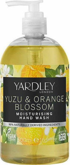 Yardley Yuzu & Floare de Portocală Săpun Lichid Cu Pompă Citrice 500ml