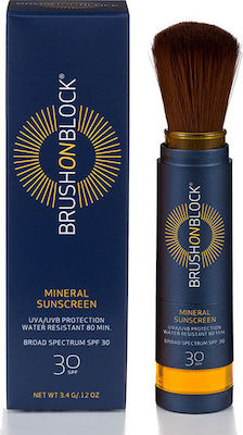 Brush On Block Mineral Sunscreen Слънцезащитна Прах За лице SPF30 Translucent 3.4гр