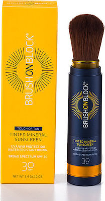 Brush On Block Tinted Mineral Sunscreen Sunscreen Powder Face SPF30 with Color 3.4gr