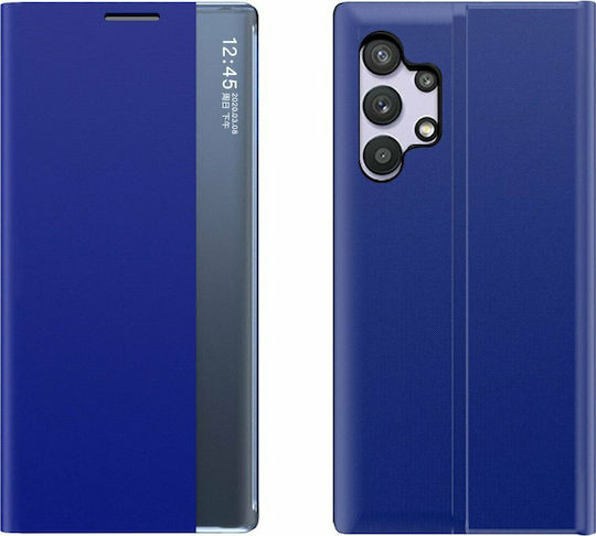 Hurtel Sleep Book Synthetic Leather / Plastic Blue (Galaxy A32 4G)