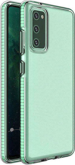 Hurtel Spring Umschlag Rückseite Silikon 1mm Türkis (Galaxy A12)