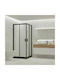 Gloria Nera America 38-5490 Cabin for Shower with Sliding Door 90x90x185cm Black