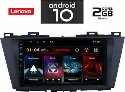 Lenovo Car-Audiosystem für Mazda 5 (Bluetooth/USB/AUX/WiFi/GPS) mit Touchscreen 9" IQ-AN X6835_GPS
