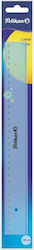 Pelikan Rigla Plastic Transparent 30cm Lineal