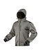 Neo Tools Waterproof Softshell Work Cardigan with Detachable Hood Gray