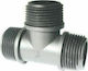 Palaplast 3311/0333 T Shaped Connector Pipe with Male Thread 25.4mm