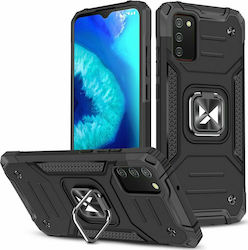 Wozinsky Ring Armor Plastic Back Cover Black (Galaxy A02s)