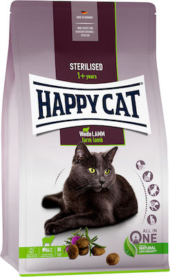 Happy Cat Sterilised Hrană Uscată pentru Pisici Adulte Sterilizate cu Miel Miels 4kg