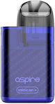 Aspire Minican+ Semitransparent Blue Pod Kit 2ml με Ενσωματωμένη Μπαταρία