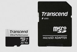 Transcend 340S microSDXC 64GB Clasa 10 U3 V30 A2 UHS-I cu adaptor