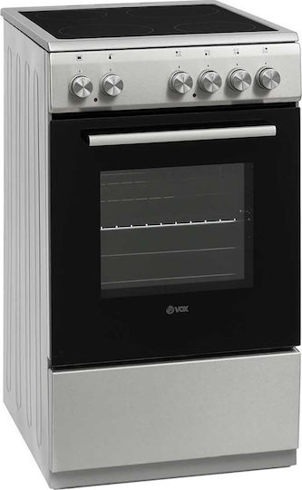 Vox Electronics CHT 5105 IX Κουζίνα 53lt με Κεραμικές Εστίες Π50εκ. Inox