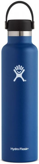 Hydro Flask Standard Mouth Бутилка Термос Неръждаема Стомана Без BPA 710ml Индиго с Примка