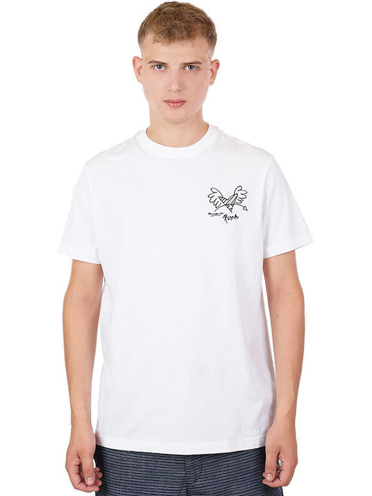 Puma X Britto T-shirt Bărbătesc cu Mânecă Scurtă Alb