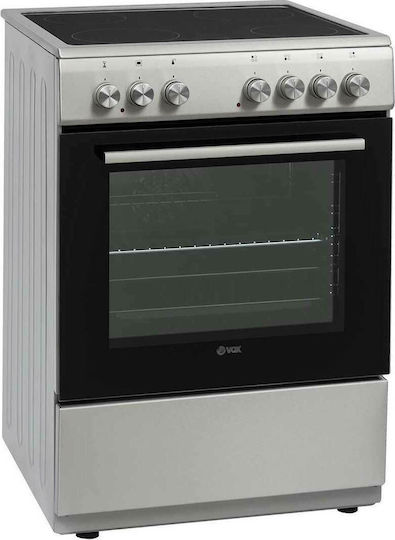 Vox Electronics CHT 6205 IX Κουζίνα 69lt με Κεραμικές Εστίες Π60εκ. Inox