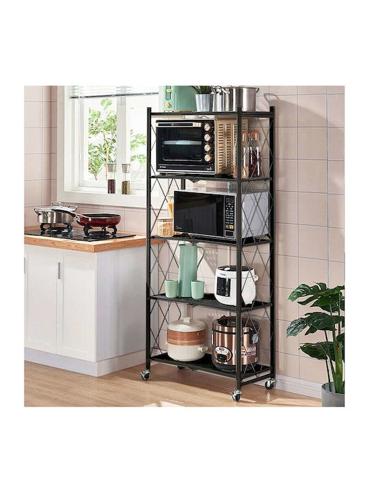 Metallic Outdoor Shelving Unit with 5 Shelves B...