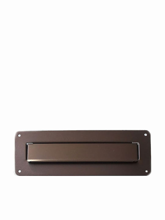 Viometal LTD Ravenna 208 Mailbox Slot Metal in Brown Color 28x10cm