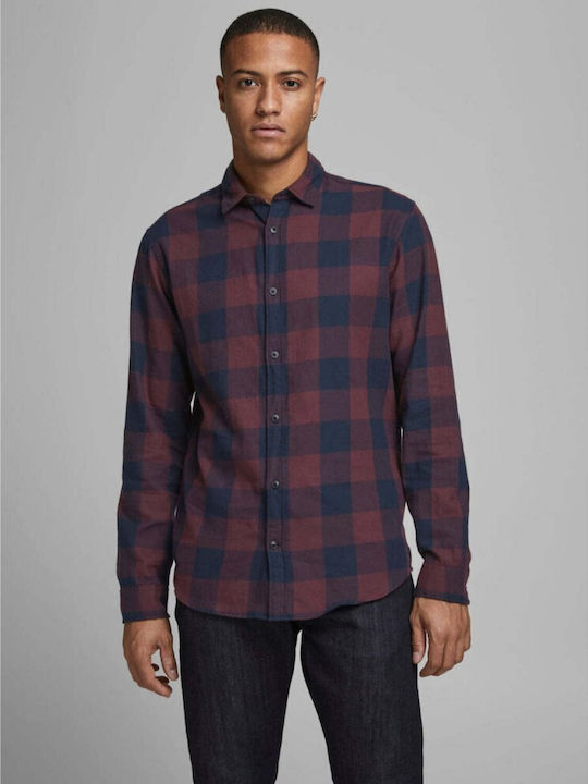 Jack & Jones Long-sleeved Shirt Checked Port Ro...