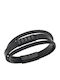 Senza Men's Handcuff Bracelet Made of Leather 21cm