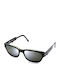 Byblos Sunglasses with Black Frame and Black Mirror Lens B170S 7096