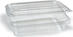 Disposable Plastic PET Tableware for Cold 1000ml Transparent 100pcs