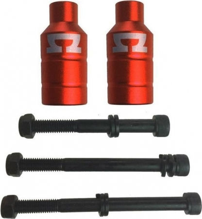 AO Scooters Kids Scooter Spare Part Double pads with 3 Screws, Red