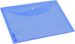 Transparent Blue Envelope with Button A4