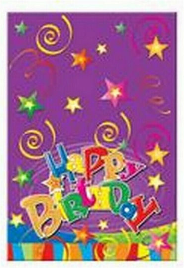 Next Happy Birthday Party Tablecover Plastic 72x54cm 24935---ΓΣ-2