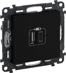 Legrand Valena Електрически Контакт с 2 Порта USB