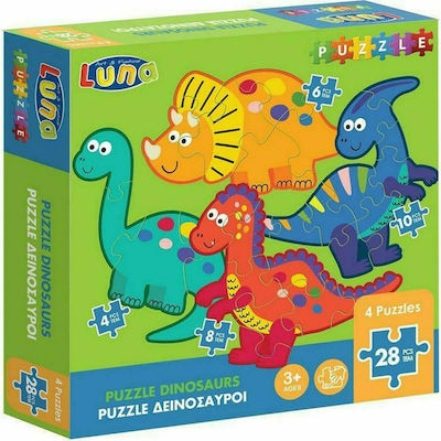 Kinderpuzzle Dinosaurs für 3++ Jahre 28pcs Luna