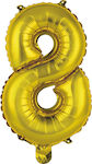 Balloon Foil Number 8 Gold 35cm