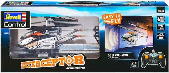 Revell Anti-Crash Helicopter Interceptor Τηλεκατευθυνόμενο Ελικόπτερο Μαύρο