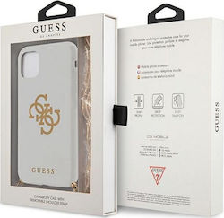 Guess 4G Gold Chain Umschlag Rückseite Silikon Weiß (iPhone 12 Pro Max) GUHCP12LLSC4GWH