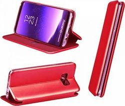 Elegance Book Synthetic Red (Galaxy A12) 5900495425694