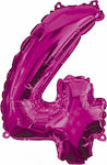 Balloon Foil Jumbo Number 4 Pink 95cm