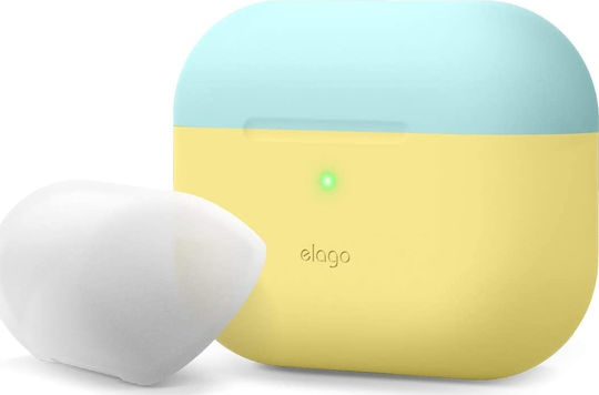 Elago Duo Silicone Case Yellow / Coral Blue / Nightglow Blue for Apple AirPods Pro