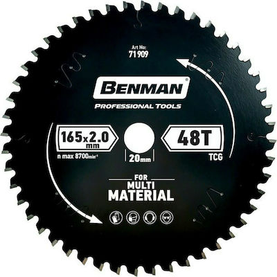 Benman 71915 Schneidscheibe 254mm mit 80 Zähnen 1Stück